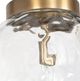 Uttermost® Gaia Glass Pendant with Antique Brass Accent-2