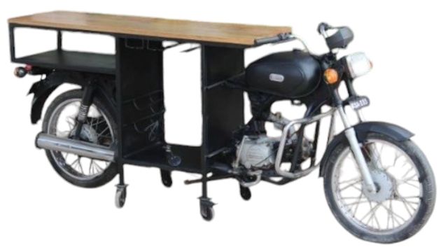 Jaipur Furniture WOW Range Black Bar Cart-0