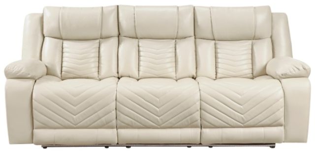Homelegance® Huron Beige Double Power Reclining Sofa-2