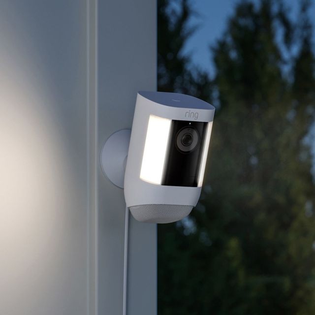 ring White Spotlight Camera Pro Plug-In-1