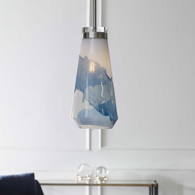 Uttermost® Windswept Blue/White Mini Pendant Light-1