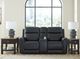 Signature Design by Ashley® 5Z-Comfort Onyx Power Reclining Loveseat with Adjustable Headrest and Console-5