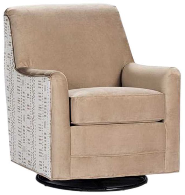Marshfield Furniture Tate Beige/White Swivel Glider Rocker-0