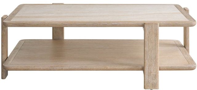 Universal Explore Home™ Modern White Cocktail Table with Desert Base-2