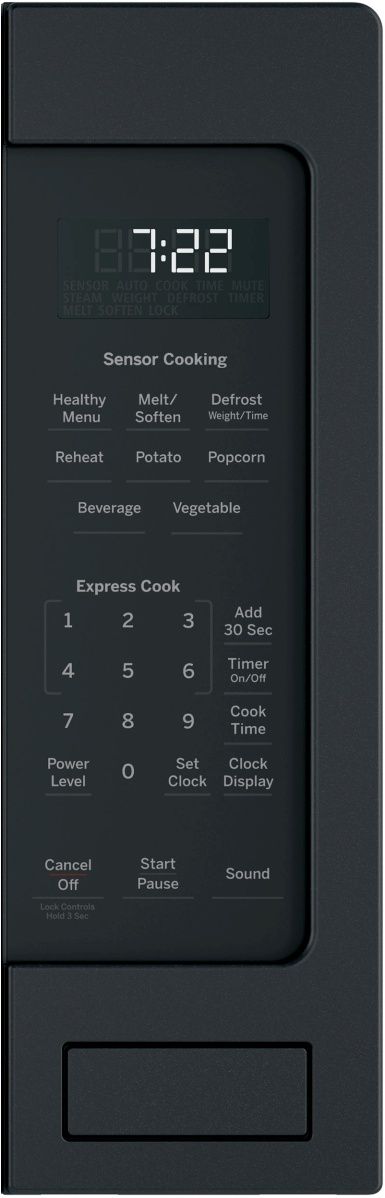 GE Profile™ 2.2 Cu. Ft. Black Slate Countertop Sensor Microwave-3