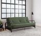 dhp furniture® Cleo Green Futon with Arms-4