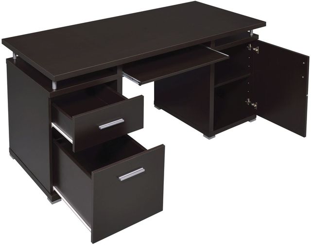 Coaster® Tracy Cappuccino 2-Drawer Computer Desk-1