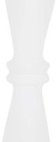 A & B Home 2-Piece White Frosted Pedestal Glass Candle Holder Set-4
