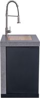 FORNO® Rimini Series Alta Qualita Black, Stainless Steel and Gray Outdoor Kitchen Kits-4
