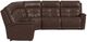 Flexsteel® Ranger Rustic Brown Leather Power Reclining Sectional with Custom Layout Options-2