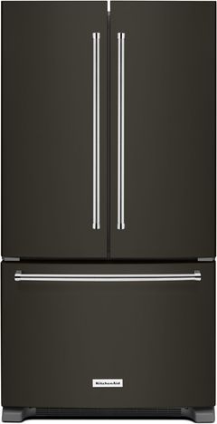 KitchenAid® 36 in. 20.0 Cu. Ft. Black Stainless Steel with PrintShield™ Finish Counter Depth French Door Refrigerator