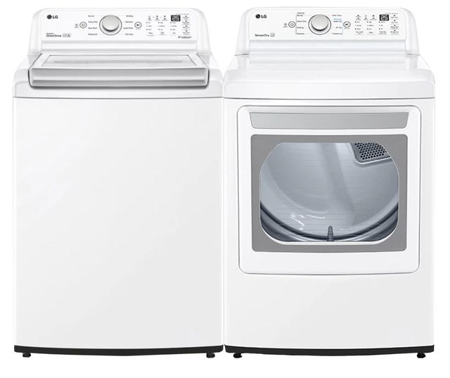 LG White Laundry Pair-0