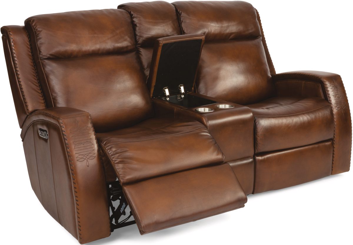 Flexsteel Mustang Power Reclining Loveseat - Thumbnail 4