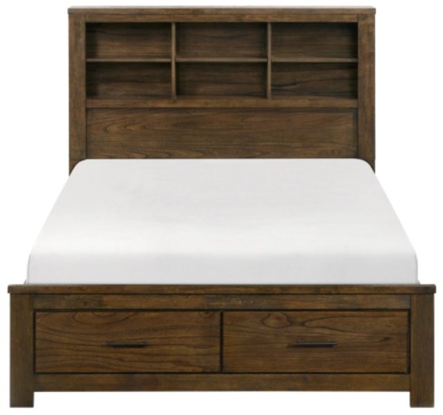 Homelegance® Sullivan Wire Brushed Oak King Storage Platform Bed-2