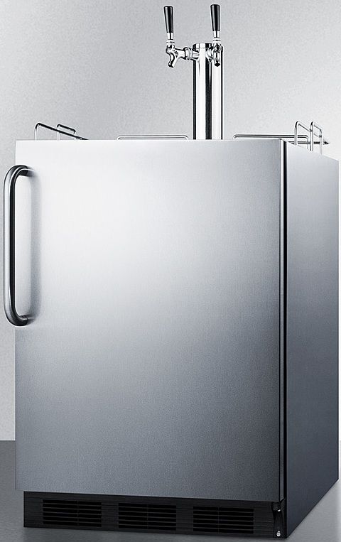 Summit® Commercial 5.5 Cu. Ft. Stainless Steel Beer Cooler/Kegerator-1