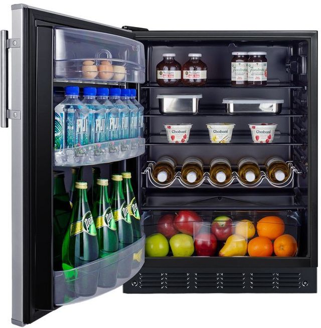 Summit® 5.5 Cu. Ft. Stainless Steel Under The Counter Refrigerator -3