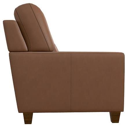 La-Z-Boy® Draper Oak Leather Loveseat-2