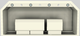 Vent-A-Hood® Designer Series 54" Biscuit Wall Mounted Range Hood-4