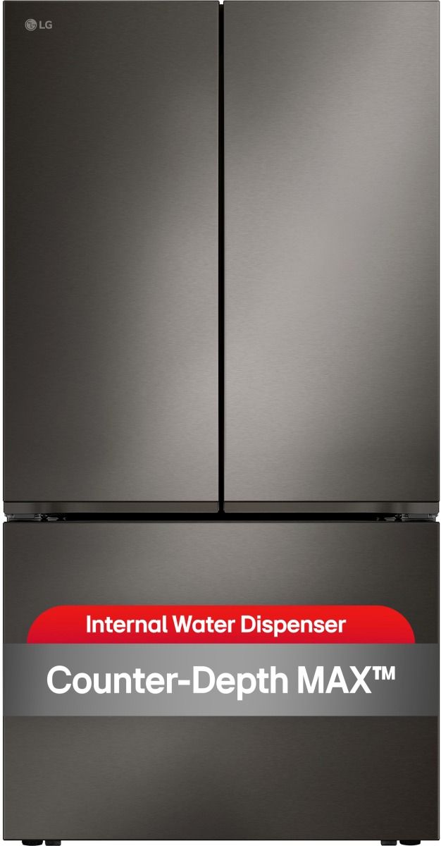 LG 36" 26.5 Cu. Ft. Black Stainless Steel Smart Counter-Depth MAX™ French Door Refrigerator-2