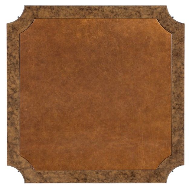 Hooker® Furniture Archives Brown Dining Game Table with Mottled Amber Base-3