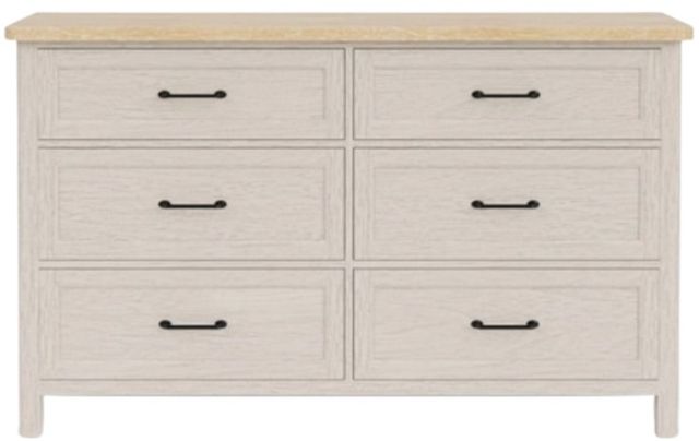 Riverside Furniture Glenndale Aged White/Wheat Dresser-2
