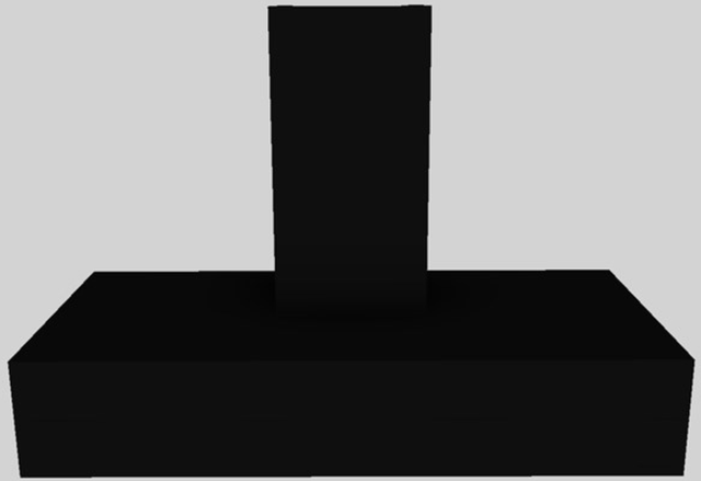 Vent-A-Hood® 48" Black Contemporary Wall Mounted Range Hood-0