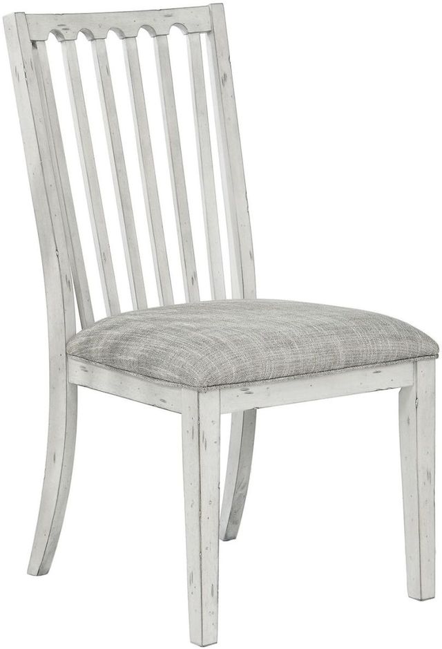 Winners Only® Highland Antique White/Light Brown Dining Side Chair-0