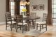 Elements International Jax Cherry/Cream Ladder Back Dining Side Chair-1