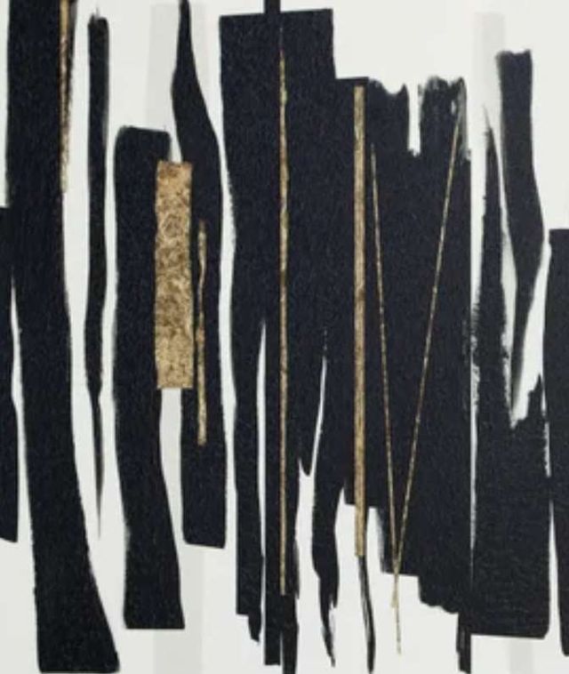 Stylecraft Golden Rhythm Black/Gold/White Wall Art -1