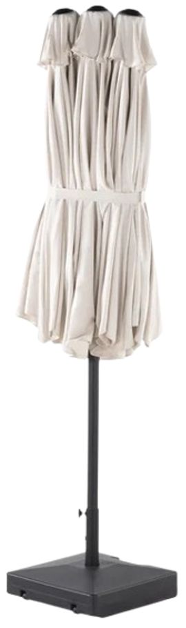 Transformer Table Transformer Natural Off White Aluminum/Fabric Outdoor Patio Umbrella-1