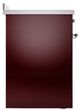 Ilve® Nostalgie II Noblesse 30'' Burgundy Pro Style Induction Range with Chrome Trim-2
