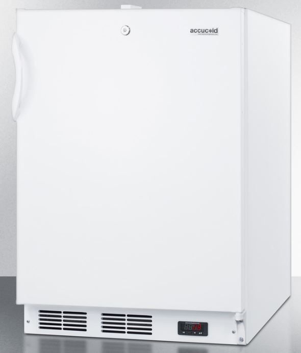 Accucold® 24" 3.1 Cu. Ft. White Upright Freezer-0