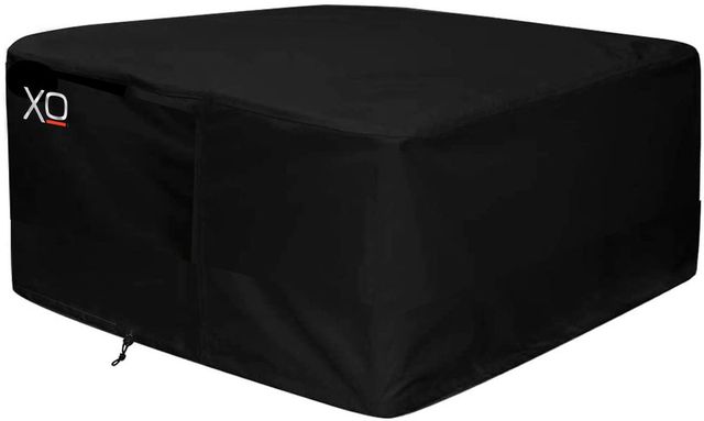 XO Black Square Fire Table Cover-0