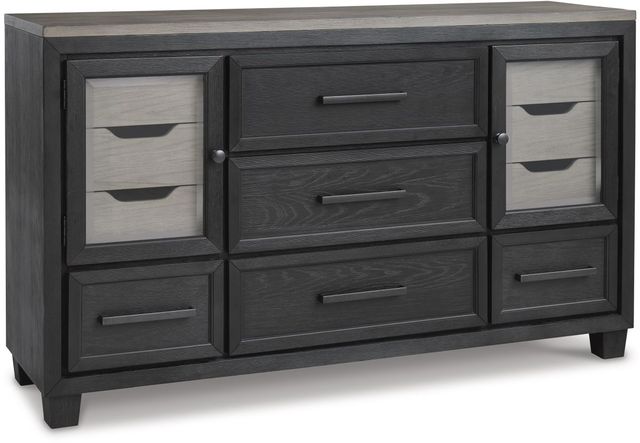 Signature Design by Ashley® Foyland Black/Brown Dresser-0
