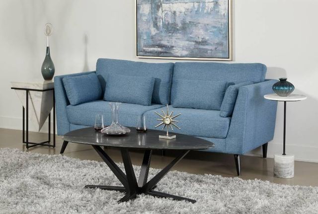 Coast2Coast Home™ Christie White Accent Table with Black Base-1