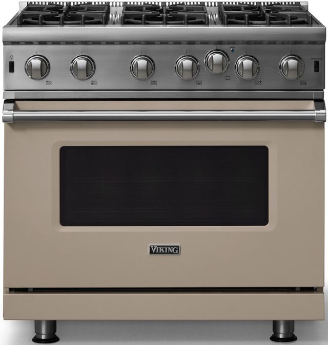 Viking® 5 Series 36" Nantucket Pro Style Liquid Propane Gas Range-0