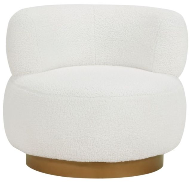 Homelegance® Novella White Swivel Chair-2