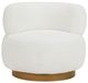 Homelegance® Novella White Swivel Chair-2