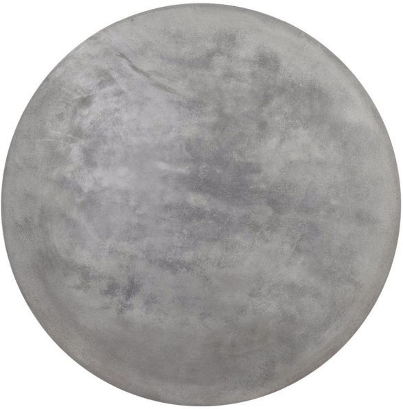 Moe's Home Collection Hagan Dark Grey Concrete Outdoor Counter Table with Brown Metal Base-3