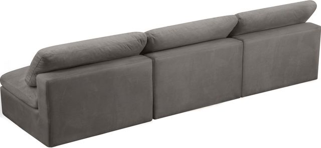 Meridian Furniture Cozy Grey Velvet 117" Cloud Modular Armless Sofa-1