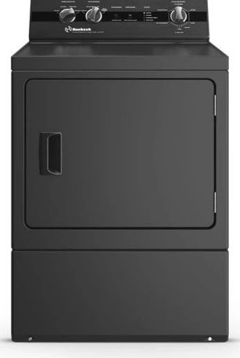 Huebsch® Matte Black Top Load Washer & Electric Dryer Laundry Pair-2