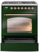 Ilve® Nostalgie II Series 30" Emerald Green Pro Style Dual Fuel Range-2
