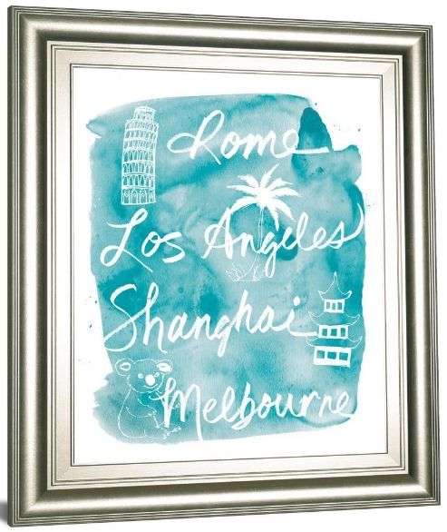 Classy Living Lottie Fontaine Sightseeing Il 22"W Wall Art-3