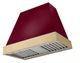 AGA Euclid 36" Cranberry Wall Mounted Range Hood  with Brushed Brass Trim-0