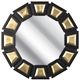 A & B Home Ludden Black/Gold Mirror -0