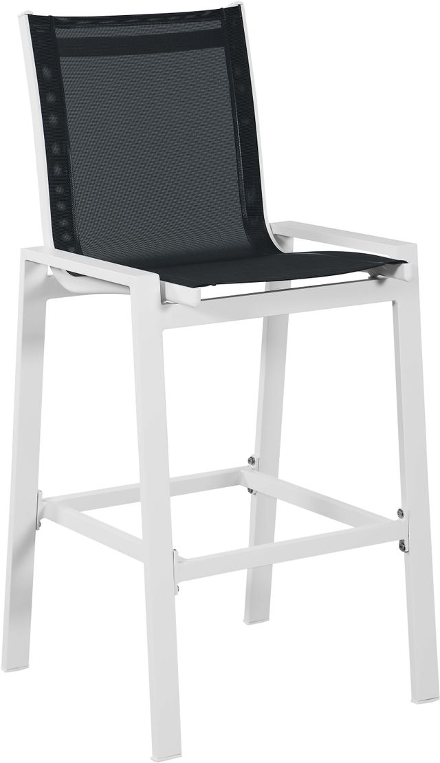 Meridian Furniture Nizuc Outdoor Patio Mesh Barstool - Black Meridian Furniture Nizuc Outdoor Patio Mesh Barstool - Black