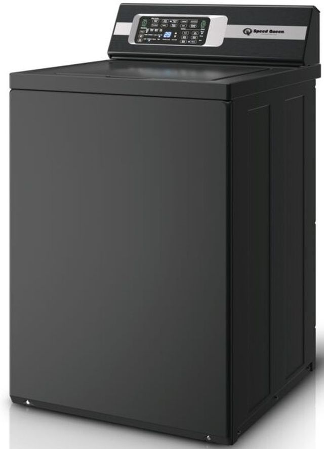 Speed Queen® TR7 3.2 Cu. Ft. Matte Black Agitator Top Load Washer-2