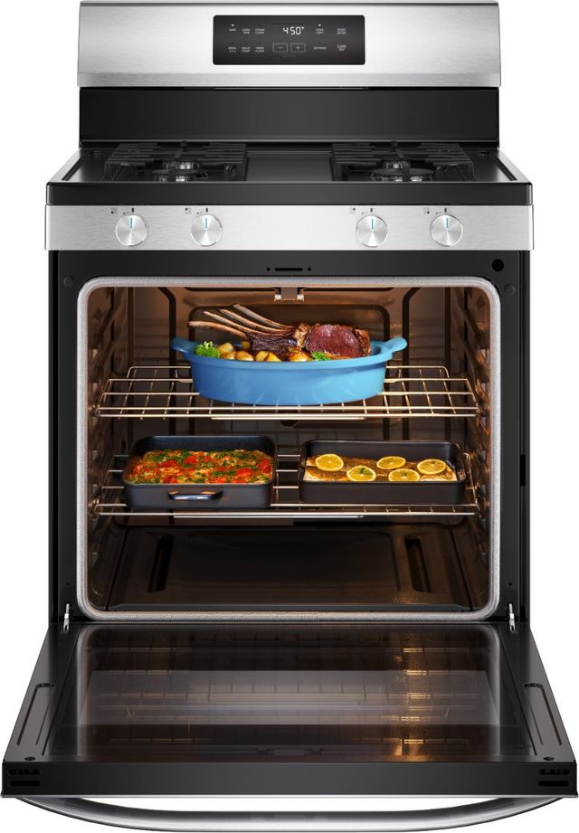Midea® 30" Stainless Steel Freestanding Gas Range-3
