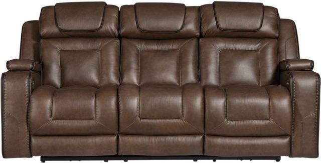 Signature Design by Ashley® Stargin Hickory Power Reclining Sofa with Adjustable Headrest-4