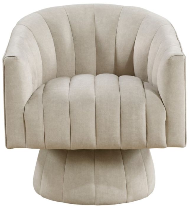 Homelegance® Bristol Taupe Swivel Chair-2